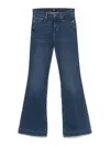 7 For All Mankind B(air) Dojo Mid Rise Flare Jeans In Authentic Fate In Blue
