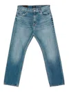 7 For All Mankind Straight Jeans In Blue