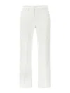 7 For All Mankind Jeans Affusolato Calie Alla Caviglia In White