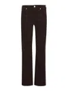 7 For All Mankind Flared Mid-rise Jeans With Fitted Silhouette In Black