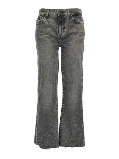 7 FOR ALL MANKIND JEANS BOOT-CUT - GRIS