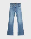 7 For All Mankind Jeans Bootcut Tailorless Fancy Raw Cut Dark Blue Wash In Blue