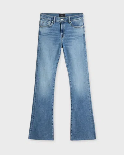 7 For All Mankind Jeans Bootcut Tailorless Fancy Raw Cut Dark Blue Wash