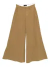 7 For All Mankind Willow Trousers In Brown