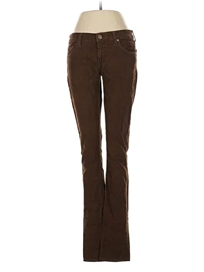 Pre-owned 7 For All Mankind Jeans In Brown