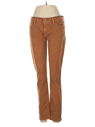 Pre-owned 7 For All Mankind Jeans In Brown