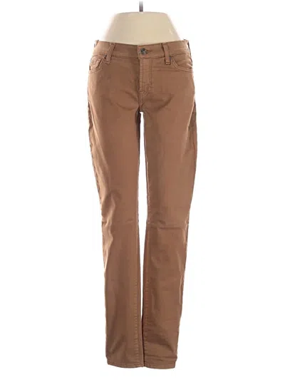 Pre-owned 7 For All Mankind Jeans In Brown