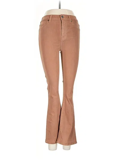 Pre-owned 7 For All Mankind Jeans In Brown