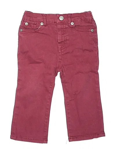 Pre-owned 7 For All Mankind Babies' Jeans In Burgundy