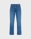7 For All Mankind Jeans Calie Straight Ankle Nevada Dark Blue Denim