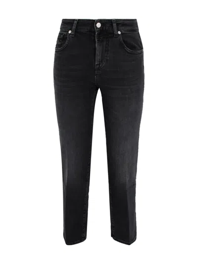 7 For All Mankind Jeans Calie Straight Black