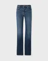 7 For All Mankind Jeans Calie Straight Cisco Dark Blue Wash In Blue