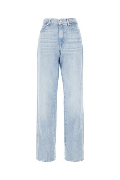 7 For All Mankind Jeans In Clear Denim