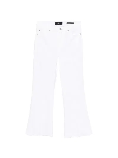 7 For All Mankind Jeans Cropped In White