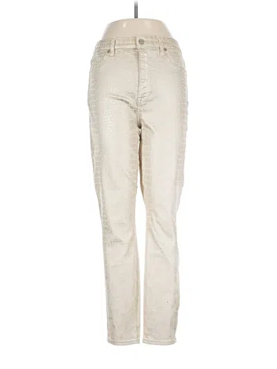 Pre-owned 7 For All Mankind Jeans In Gold