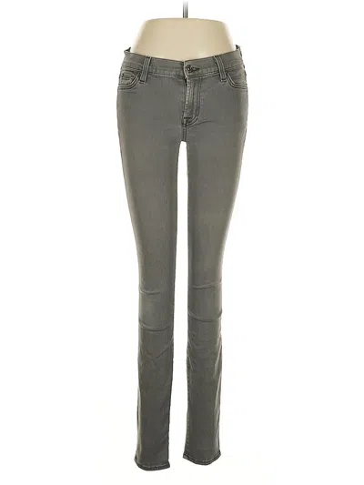 Pre-owned 7 For All Mankind Jeans In Gray
