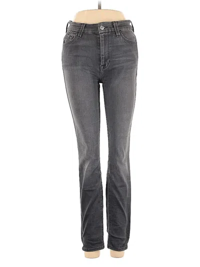 Pre-owned 7 For All Mankind Jeans In Gray