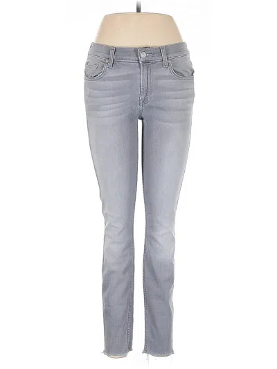 Pre-owned 7 For All Mankind Jeans In Gray