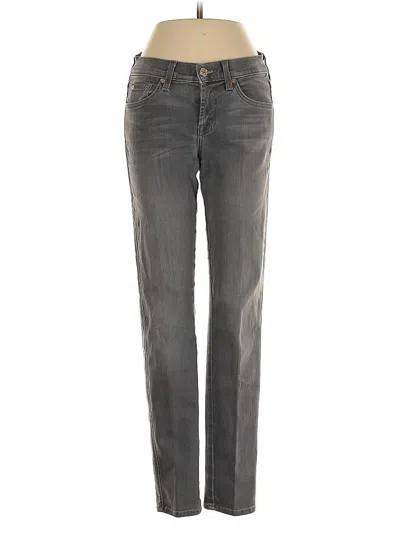 Pre-owned 7 For All Mankind Jeans In Gray