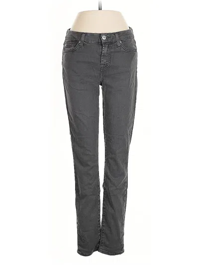 Pre-owned 7 For All Mankind Jeans In Gray