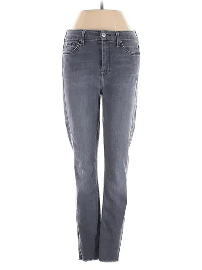 Pre-owned 7 For All Mankind Jeans In Gray