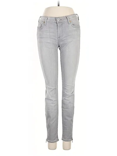 Pre-owned 7 For All Mankind Jeans In Gray