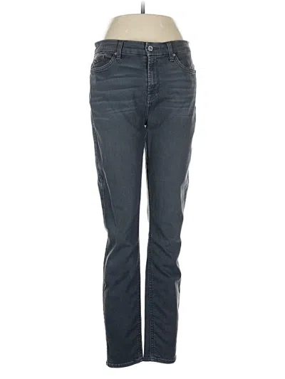 Pre-owned 7 For All Mankind Jeans In Gray