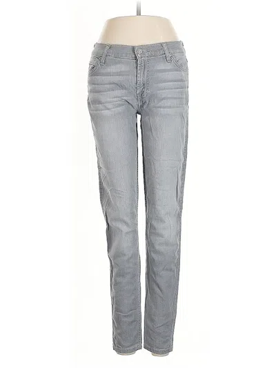 Pre-owned 7 For All Mankind Jeans In Gray