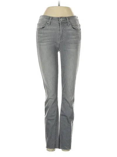 Pre-owned 7 For All Mankind Jeans In Gray