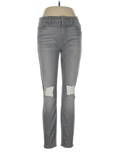 Pre-owned 7 For All Mankind Jeans In Gray