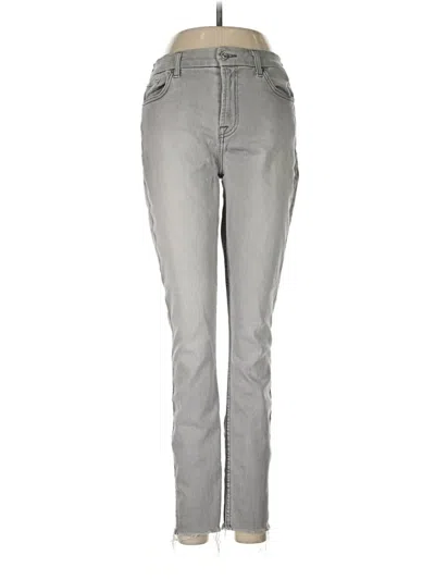 Pre-owned 7 For All Mankind Jeans In Gray