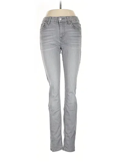 Pre-owned 7 For All Mankind Jeans In Gray