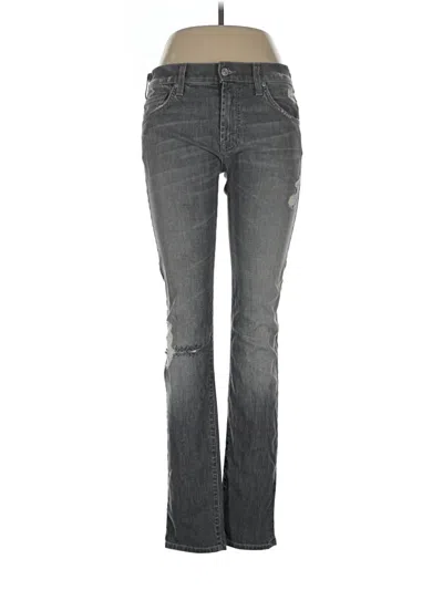 Pre-owned 7 For All Mankind Jeans In Gray
