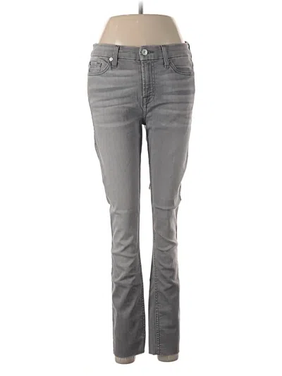 Pre-owned 7 For All Mankind Jeans In Gray