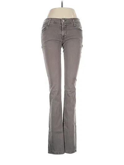 Pre-owned 7 For All Mankind Jeans In Gray