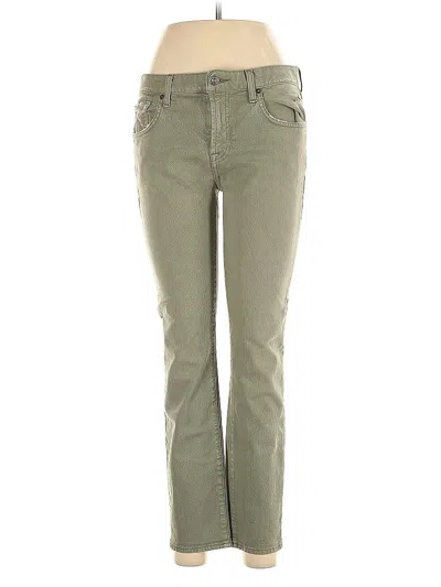 Pre-owned 7 For All Mankind Jeans In Green