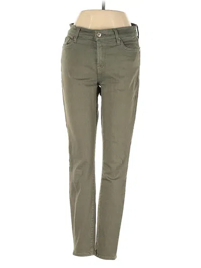 Pre-owned 7 For All Mankind Jeans In Green