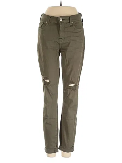 Pre-owned 7 For All Mankind Jeans In Green