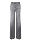 7 For All Mankind Modern Dojo High-rise Flared Jeans In Grey