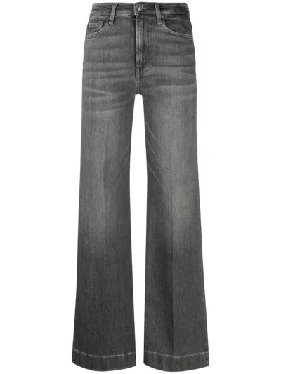 7 For All Mankind Flared Jeans In Grey