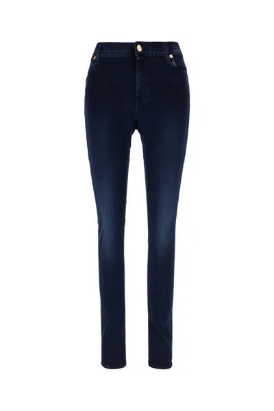 7 For All Mankind Jeans In Indigo Dark Blue