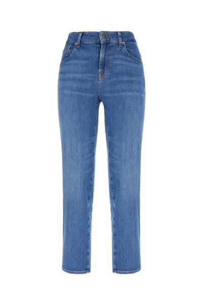 7 For All Mankind Jeans In Intermediate Denim