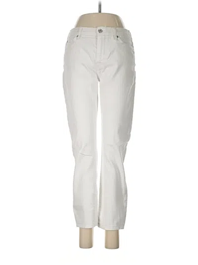 Pre-owned 7 For All Mankind Jeans In Ivory