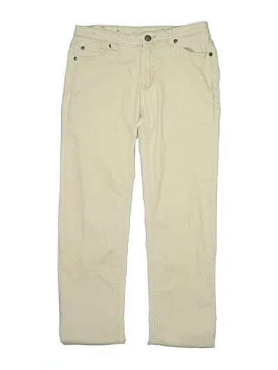 Pre-owned 7 For All Mankind Kids' Jeans In Ivory