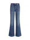 7 For All Mankind Betty Boot Traveller Jeans In Light Blue