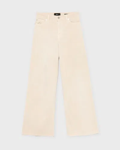 7 For All Mankind Jeans Lotta Cropped Cold Brew Beige