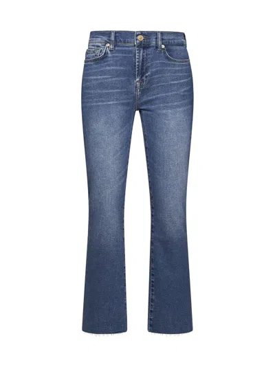 7 For All Mankind Jeans In Mid Blue