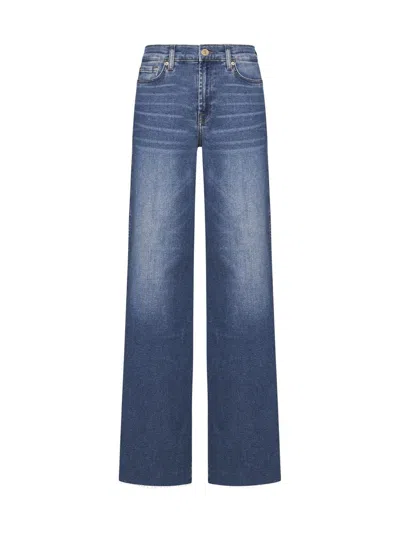 7 For All Mankind Jeans In Mid Blue