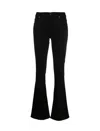 7 For All Mankind Black Bootcut Tailorless Jeans In Multicolor