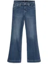 7 For All Mankind B(air) Dojo Mid Rise Flare Jeans In Authentic Fate In Navy